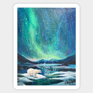 Aurora Borealis the Polar Bear Sticker